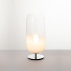 Artemide Gople Table Lamp White with Silver Base