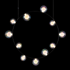 Moooi Hubble Bubble LED Suspension Hubble Bubble 11 on Black Background