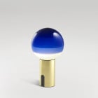 Marset Dipping Light Portable LED Table Lamp Blue/Brushed Brass