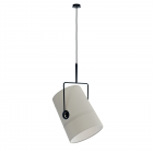 Diesel Living with Lodes Fork Pendant Large Anthracite Structure/Ivory Diffuser