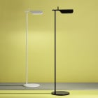 Flos Tab LED Floor Lamp Glossy Black and Glossy White
