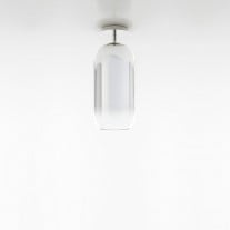 Artemide Gople Mini Ceiling Light Silver Shade / Silver Base