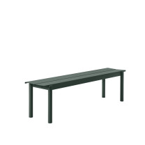 Muuto Linear Steel Bench Large Dark Green