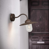 Nordlux Luxembourg Outdoor Wall Light Rusty Steel