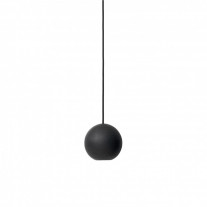 Mater Liuku Ball Pendant Light Black Satin Lacquered