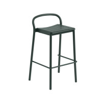 Muuto Linear Steel Bar Stool Large Dark Green