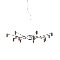 Marset The W LED Suspension Black Terracotta 4