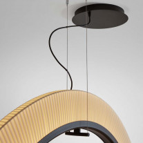 Close up of Bover Roda LED Pendant Canopy