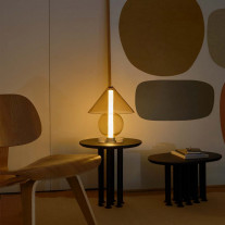 Amber Marset Fragile LED Table Lamp in Living Area