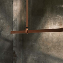 Flos Belt LED Suspension in Copper Brown Fabric 