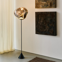 Tom Dixon Melt Cone Slim LED Floor Lamp - Gold