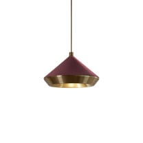 Bert Frank Shear Pendant XL Antique Brass Oxblood