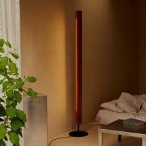 Flos Seki-Han Floor Lamp Beside Bed