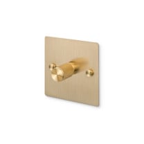 Buster and Punch 1G Modular Dimmer Switch - Brass Cross