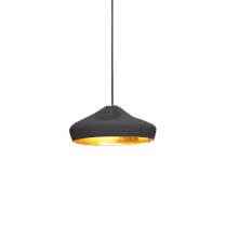 Marset Pleat Box 36 LED Pendant Black Gold