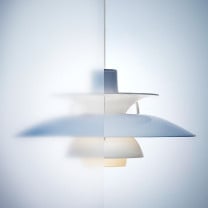 Louis Poulsen PH 5 320 Opal Pendant - Opal Blue Lifestyle