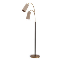 Porta Romana Kelly Floor Lamp Antique Brass - Side