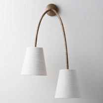 Porta Romana Huck Wall Light Large Fabric Shades
