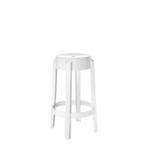 Kartell Charles Ghost Stool - Medium, White