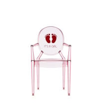 Kartell Kids Lou Lou Ghost Chair - It's a Girl
