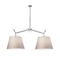 Artemide Tolomeo Basculante Suspension 42 Parchment