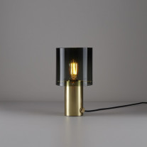 Original BTC Walter Table Lamp Size 2 Brass/Anthracite