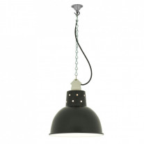 Original BTC Spun Reflector Pendant Black Suspension