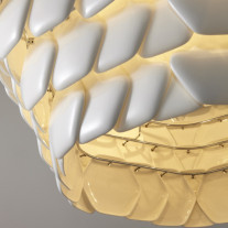 Original BTC Canton Pendant Light Hexagonal Detail