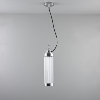 Original BTC Pillar LED Pendant Light Chrome Plated Off