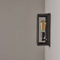Original BTC Box Wall Light Small Clear glass