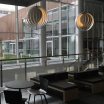 Verpan Moon Pendant in Restaurant