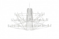 Moooi Coppelia Suspended LED Chandelier Stainless Steel
