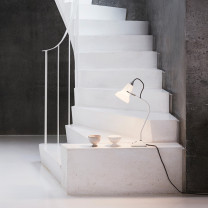 Anglepoise Original 1227 Mini Ceramic Table Lamp on Staircase