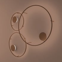 Axolight U-Light UL LED Wall Light Rust Brown