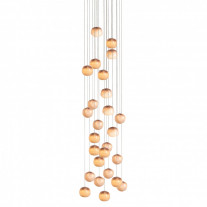 Bocci 84 Series Chandelier Light 26 Lights Round Ceiling Canopy