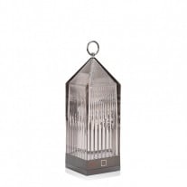 Kartell Lantern LED Portable Table Lamp Smoke