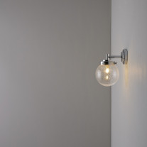 Original BTC Mini Globe Wall Light Chrome/Seedy