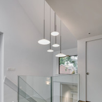 Artemide Orsa Pendant on Stairwell