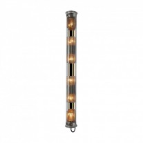 DCW éditions In The Tube 120-1300 Wall Light Silver Diffusers / Gold Reflector / Transparent Stoppers