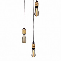 Buster + Punch Hooked 3.0 Nude Pendant Chandelier - Brass with Gold Bulb