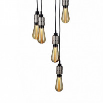 Buster + Punch Hooked 6.0 Nude Chandelier - Steel with Gold Bulb