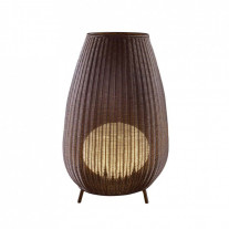 Bover Amphora 03 LED Floor Lamp (Rattan Brown)