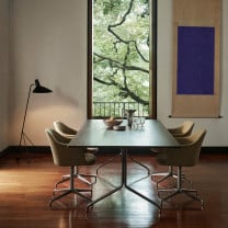 &Tradition Tripod HM8 Floor Lamp Black in Dining Room