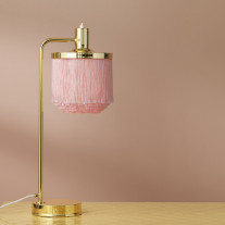 Warm Nordic Fringe Table Lamp Pale Rose