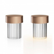 Flos Last Order LED Portable Lamp Satin Copper Fluted Base