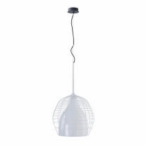 Diesel Living with Lodes Cage Pendant Large White Cage/White Diffuser
