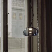 New Works Karl-Johan LED Pendant Small Smoked Glass
