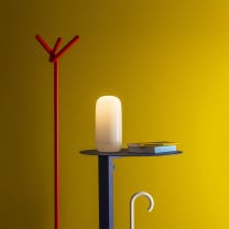 Artemide Gople Portable LED Table Lamp Lifestyle Side Table