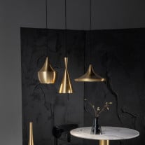 Tom Dixon Beat Fat, Tall and Wide in all Brass