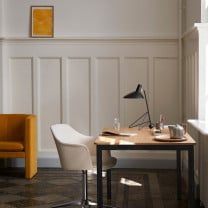 Matte Black &Tradition Tripod HM9 Table Lamp in Study